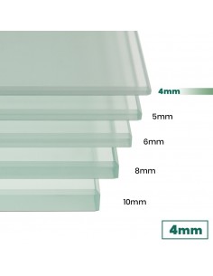 Vidrio de seguridad templado mate 4mm a medida