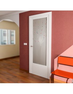 Vidrieras a medida pintadas o talladas para puertas 2