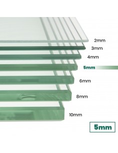 Vidrio de seguridad templado incoloro 5mm a medida
