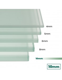 Vidrio de seguridad templado mate 10mm a medida