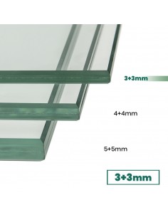 Vidrio de seguridad laminado incoloro 3+3 a medida