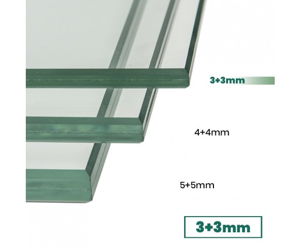 Vidrio de seguridad laminado incoloro 3+3 a medida